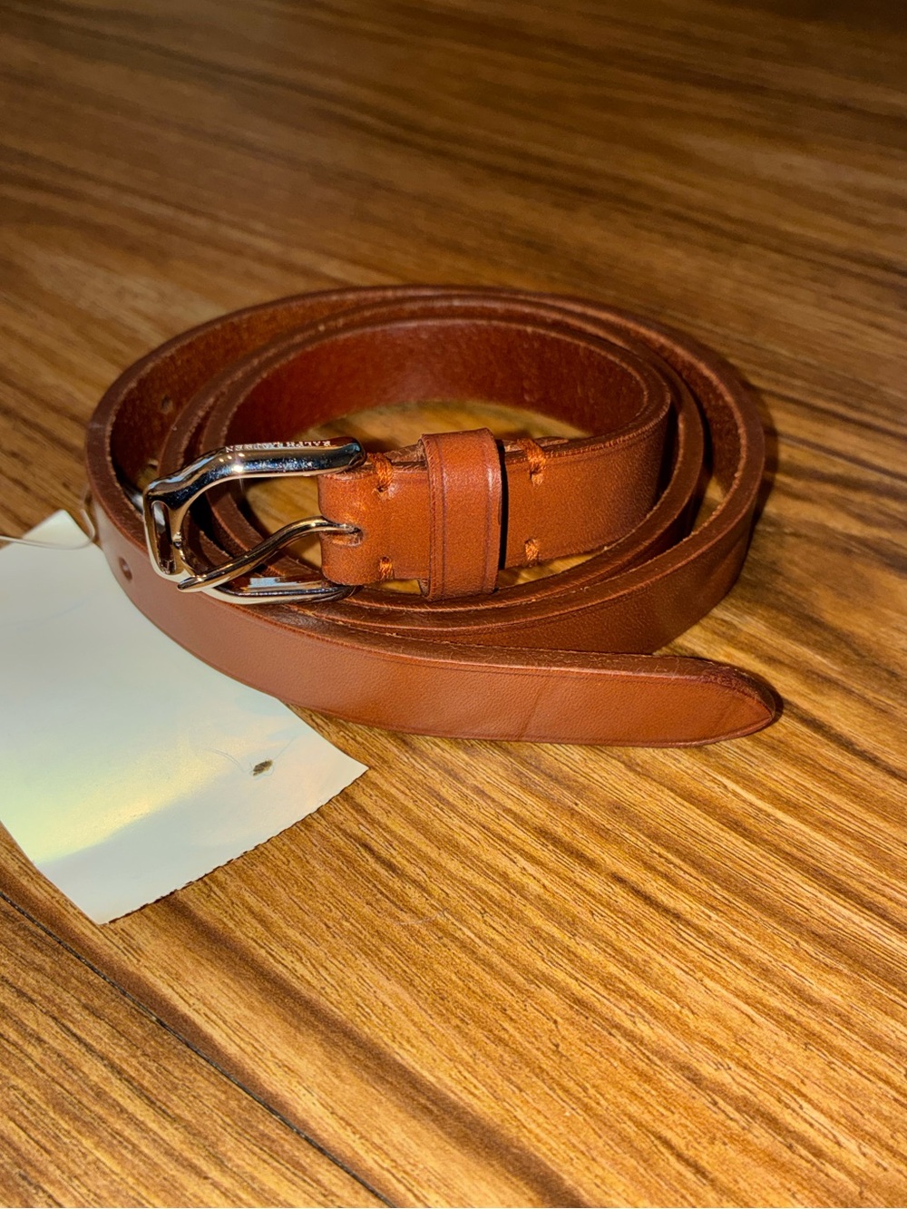 Polo Ralph Lauren 25MM Nappa Leather Skinny Belt